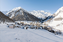 Samnaun Dorf im Winter